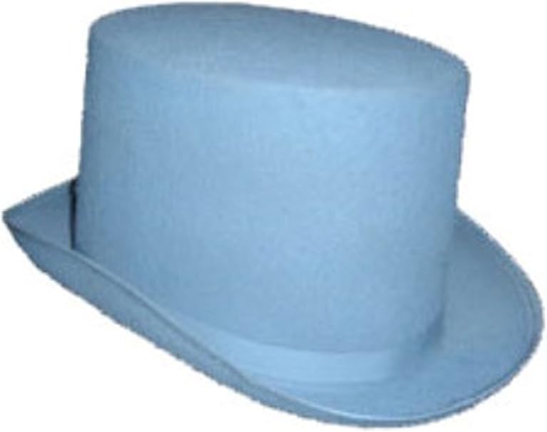 blue felt top hat