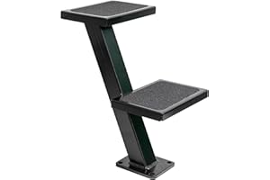 Extreme Max 3006.6827 Galvanized Trailer Tongue Step - Double, Black