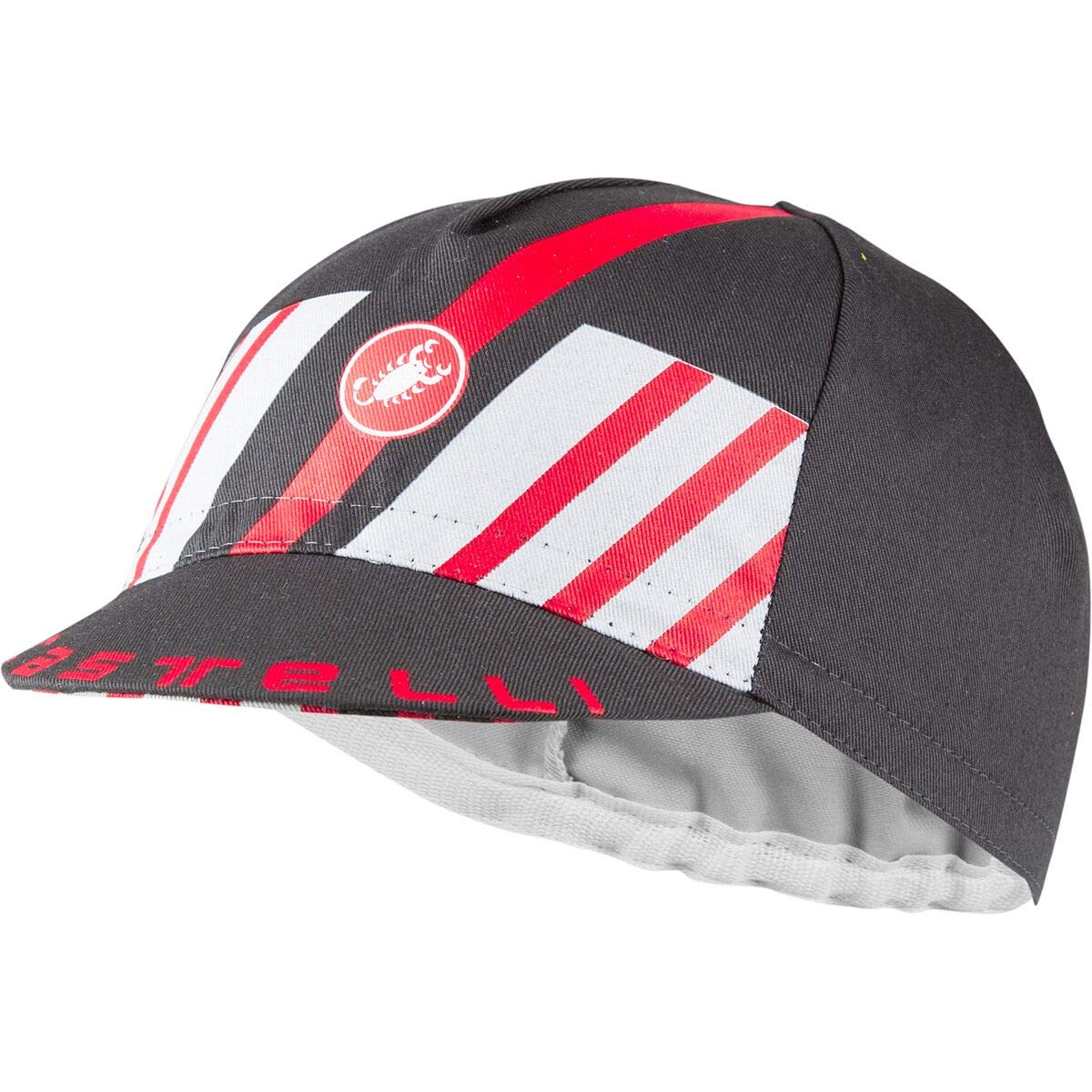 castelli Hors Category Cap, Men's Cap, mens, Hat, 4520049, Dark Gray/Red, UNI