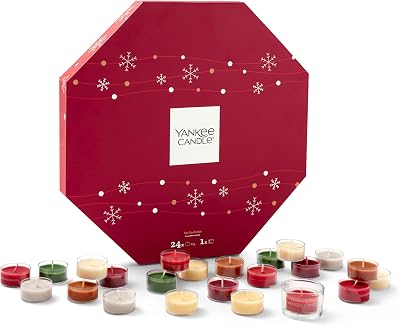 Yankee Candle Advent Calendar 2025 Wreath 24 Tea Lights Gift Set