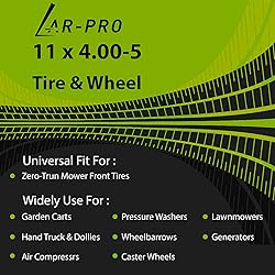 AR-PRO (2-Pack) 11x4.00-5 Tire and Wheel