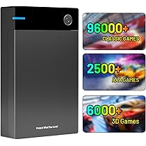 Kinhank 12TB Retro Gaming Hard Drive with 96,000+ Games,External