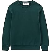 Kid Nation Kids Slouchy Soft Brushed Fleece Casual Basic Crewneck Sweatshirt for Boys or Girls 4-12 Years