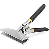 HURRICANE Sheet Metal Hand Seamer, 6 Inch Straight Jaw Sheet Bender Tools for Flattening Metal, Bending Pliers with Double Dipped Cushion Handle, Grip Strength and Versatility