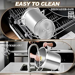 Large Stock Pot - 24QT Stainless Steel Stockpot