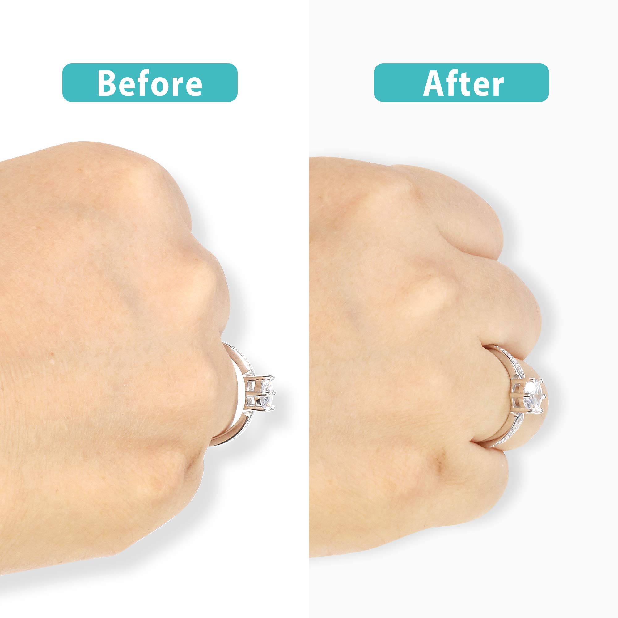 Invisible Ring Size Adjuster for Loose Rings Ring Adjuster Sizer Fit Any Rings Ring Guard Spacer (Clip-ON, 8 PCS)