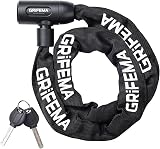 Grifema GA1201-12 Bike Lock 120cm with 2 Keys Heavy Duty Chain 7mm