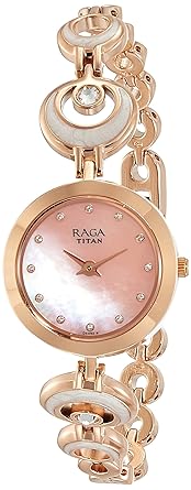 Titan Analog Pink Dial Women's Watch-NK2540WM03