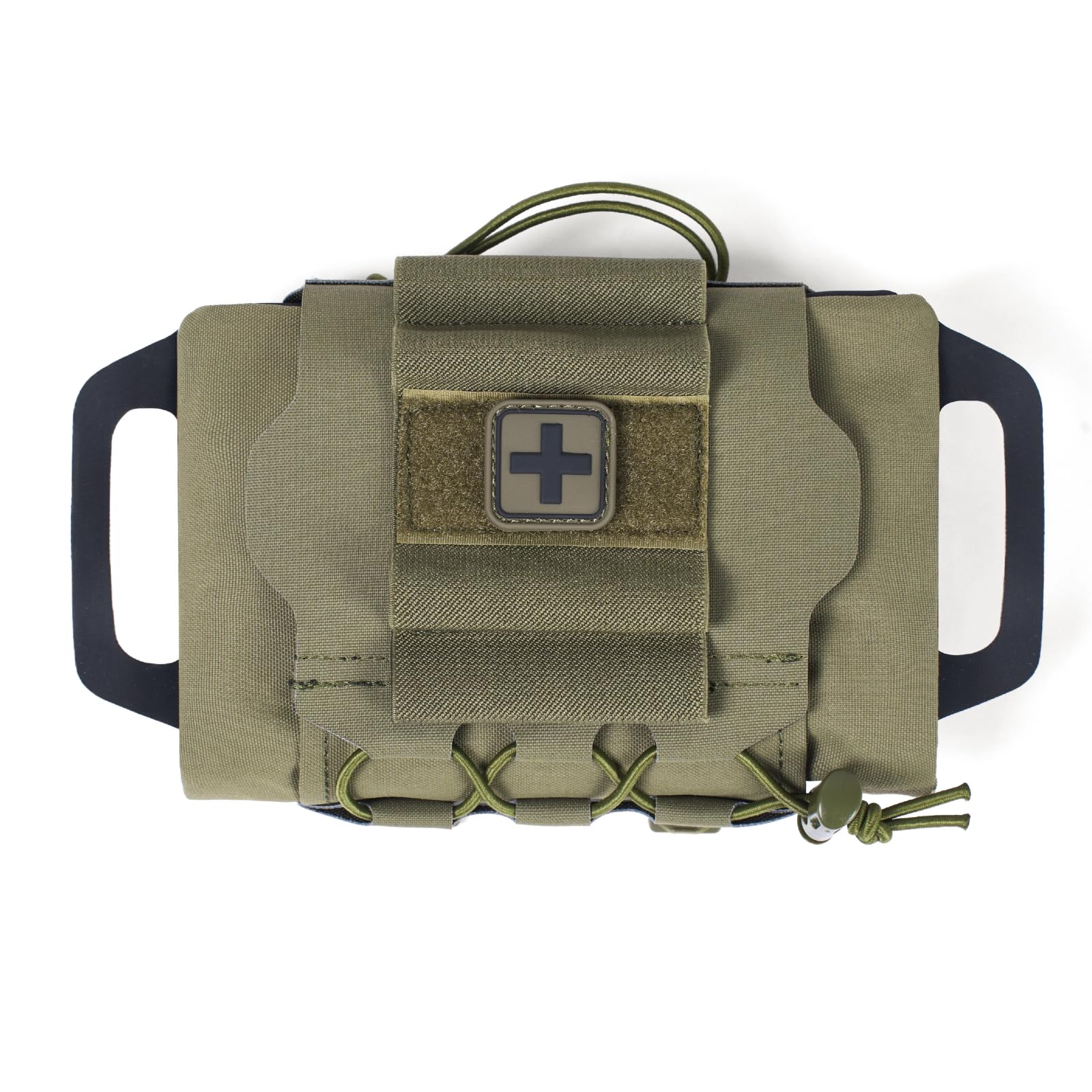 Photo 1 of **MISSING PARTS**Outdoor Tactical Field-Ready Molle Pouch Quick First Aid Pouch Two-Component Organizer System with Ruggedized Carry Dense Rubber Grip Handle Bag Molle Accessories(RG)