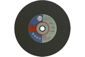 Benchmark Abrasives Aluminum Oxide Type 1, 14 Inch Chop Saw Blade, Cutting Wheel with 1/8" X 1" Arbor, Fast Circular Saw Blades for Cutting Metal Steel Drywall - Grinding Wheel - 10 Pack