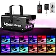 Donner Fog Machine with 13 Colors, 500W 2000CFM Party Smoke Machine with RGB LED Light, Indicate Light with 2 Wireless Remote Controls for Halloween Festival Wedding Indoor Use