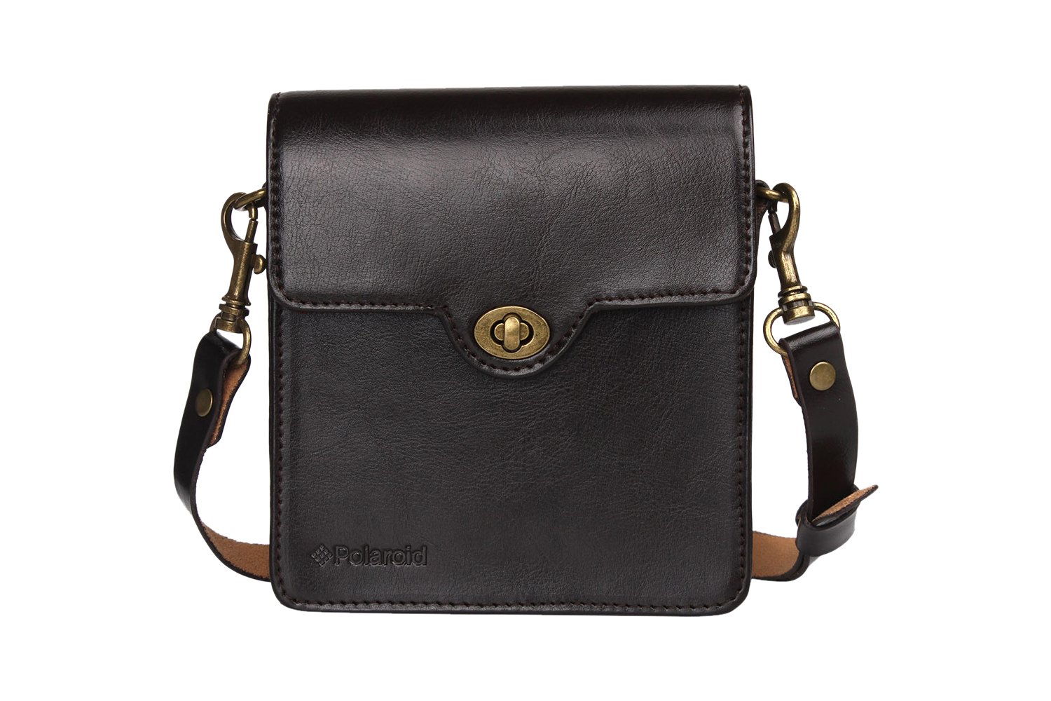 Polaroid POLSMLCBR Camera Case and Cover Shoulder Case Brown - Camera Cases and Covers (Shoulder Case, Brown)