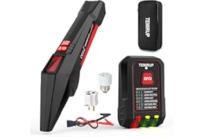 TEMIRUP Circuit Breaker Finder Tool Kit with GFCI Outlet Tester, 90-135V Electrical Circuit Tracer Tool with NCV Test & Flash
