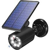 CAHOUGSMT Solar Motion Lights Outdoor 2000LM Security Flood Lights IP67 Waterproof Spot Lights for Yard Porch Garage 1 Pack