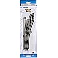 Bachmann Trains - E-Z COMMAND DCC EQUIPPED TURNOUT – RIGHT - NICKEL SILVER E-Z TRACK With Grey Roadbed - HO Scale Medium