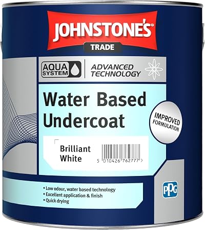Johnstone's Trade Aqua Water Based Undercoat Brilliant White 2.5L Interior