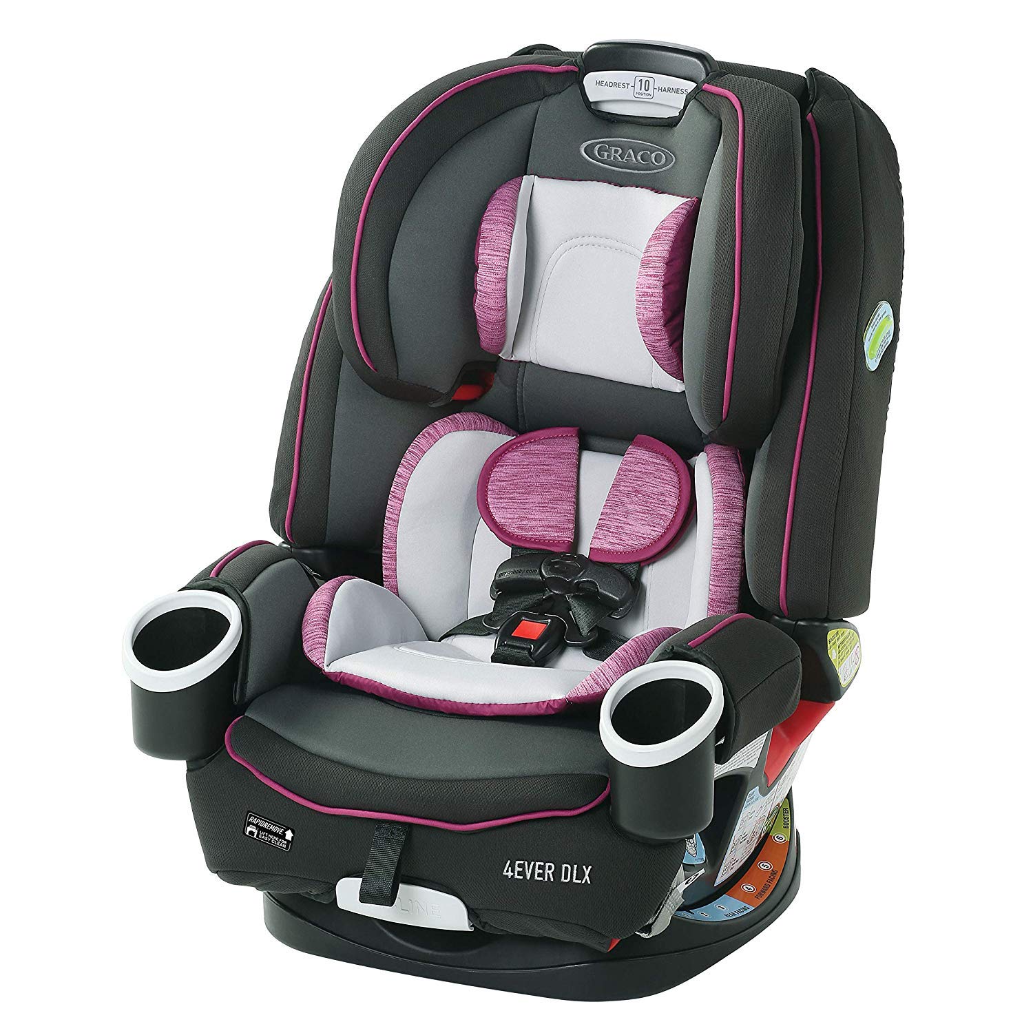 Graco 4Ever DLX 4 in 1 Car Seat Infant to Toddler Car Seat, with 10