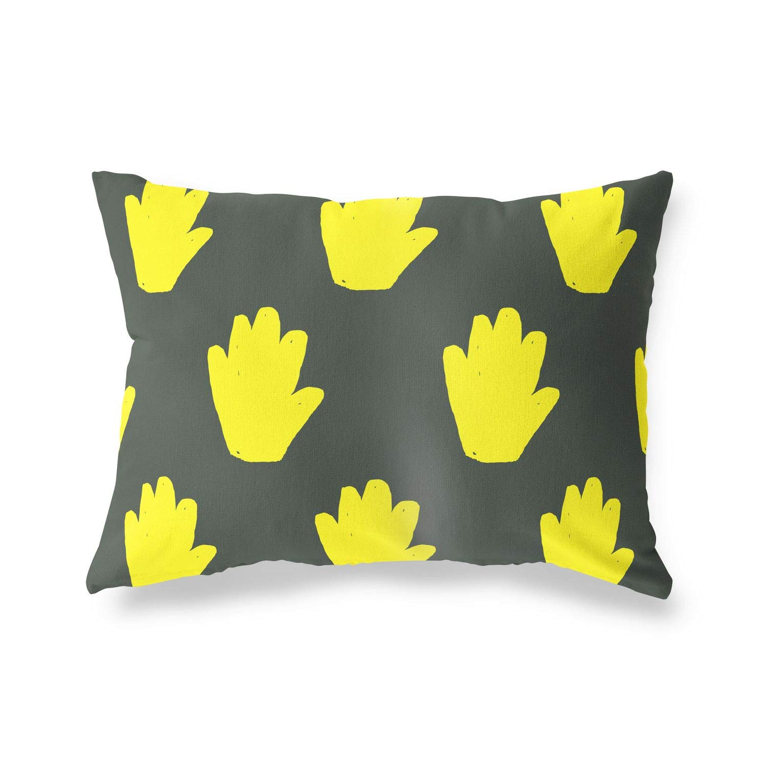 BonaMaison Decorative Cushion Cover, Neon Yellow-Fume Throw Pillow Covers, Home Decorative Pillowcases for Livingroom, Sofa, Bedroom, Size: 45X60 Cm - Designed and Manufactured in Turkey