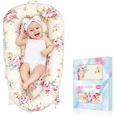 Baby Lounger Cover for Dockatot Deluxe + | 100% Cotton Hypoallergenic Newborn Premium Quality Spare Cover(Cover Only) (Rose)