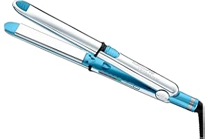 BaBylissPRO Nano Titanium Stainless Steel OPTIMA Hair Straightener, 1” Flat Iron, High Heat Professional Straightener, Heats 