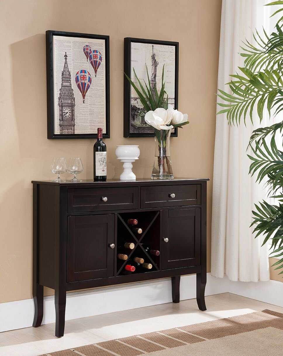 Best Wine Cabinet Expresso Finish