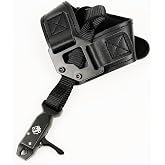 LWANO Adjustable Compound Bow Wrist Strap Archery Release Aid | Adjustable trigger design, metal construction, fits adult youth for compound bow hunting target shooting practice