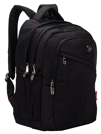 COSMUS Polyester 33 Ltr Black School Backpack