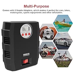 Digital Tire Inflator, GOOLOO 12V DC Air