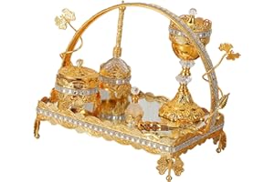 BLWOTMOR 6 Pieces Traditional Arabic Decorative Incense Burner Ramadan Decoration