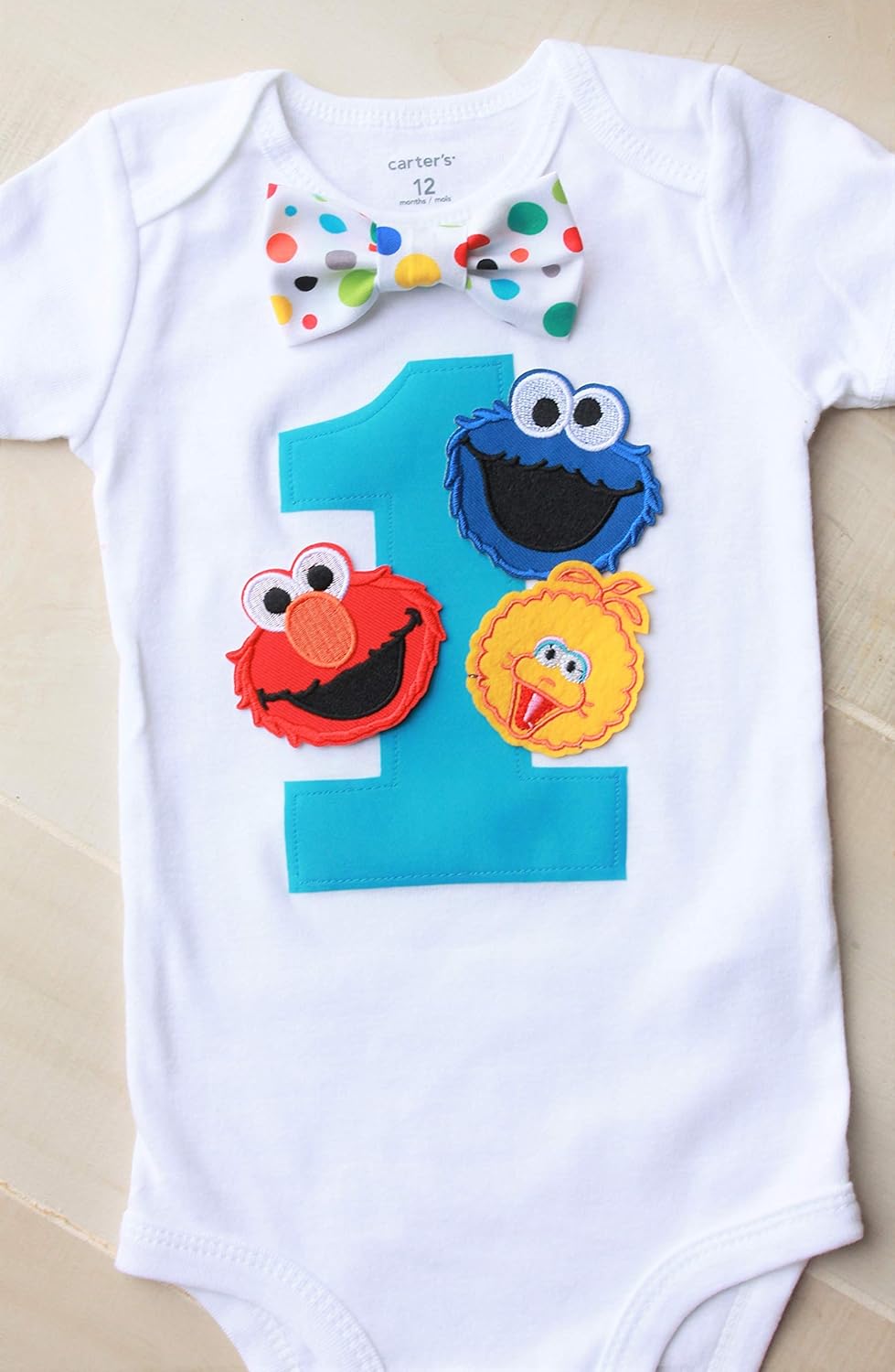sesame street first birthday outfit boy
