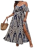 Floerns Women's Plus Size Cold Shoulder Short