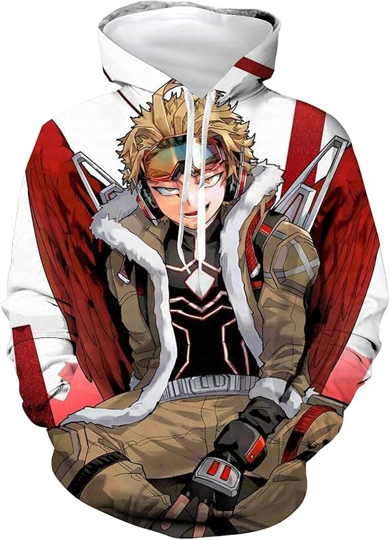 Amazon.com: ANIMECOSER Hawks My Hero Academia Hoodie Hawks mha Wings