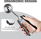 TJ POP Ice Cream Scoop 3 Tbsp 45ml Stainless Steel with Easy Release view 6