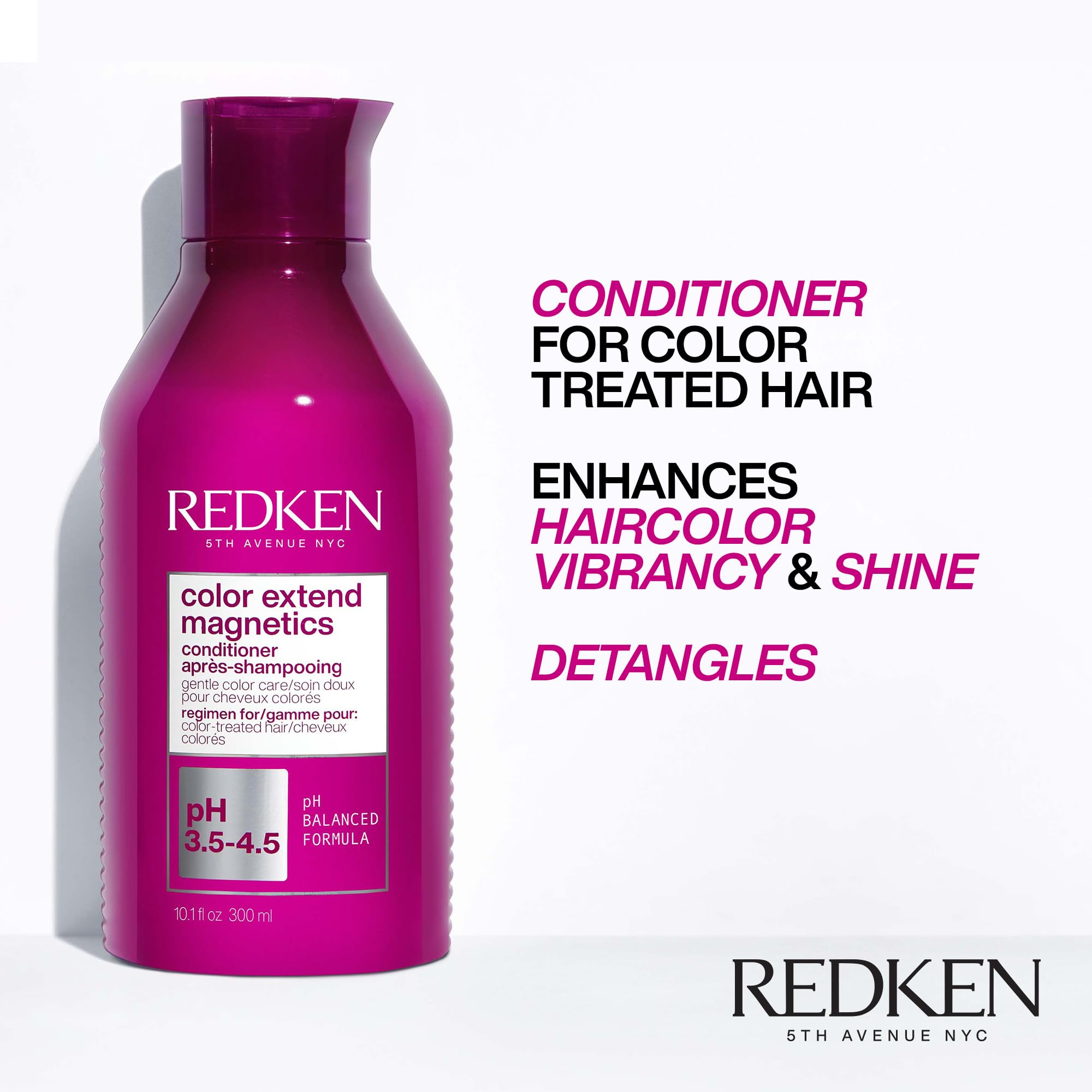 Redken Color Extend Magnetics Conditioner For Color-Treated Hair - Protects Vibrancy & Adds Shine With Amino Acids, Sulfate-Free