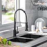 APPASO Kitchen Tap Black 2 Spray Modes Pull Out Spray 360° Stainless Steel view 2