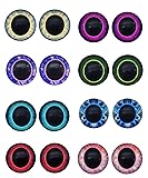 50 pairs 8mm Glass Owl Unicorn Animal Eyes for Art