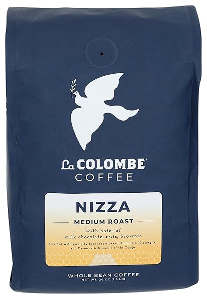 LA COLOMBE NIZZA MEDIUM ROAST WHOLE BEAN COFFEE...