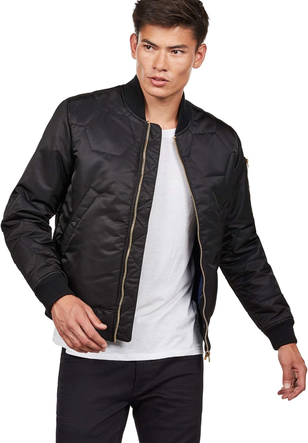 g star quilted bomber jacket
