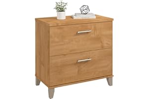 Bush Home 2 Drawer Lateral File Cabinet, Letter and Legal-Size Document Storage for Home or Professional Office, Somerset Collection, Maple Cross