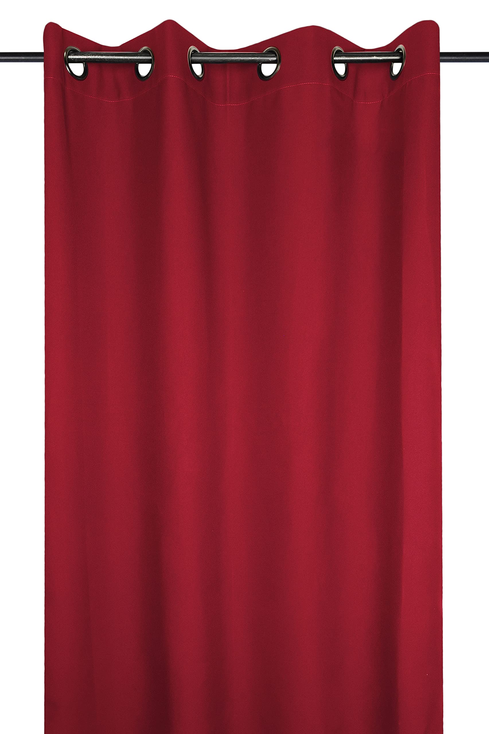 Stof R64689005 135 x 240 cm 100 Percent Polyester Curtains, Red