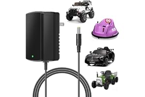 LAZORA 12V Charger for Kids Ride On Car Toys 12 Volt Battery Charger for Wrangler SUV Jeep ATV Mercedes Lamborghini Quad Kidzone Bumper Disney Toy Car 12 Volt Battery Charger for Ride on Toys