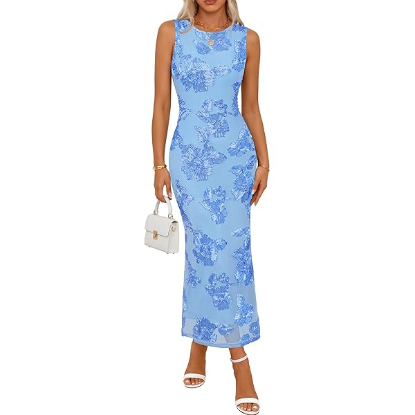 Hawaii Hangover Women's Vintage Fit and Flare Dress in Flowering Koi Blue S  at Amazon Women's Clothing store