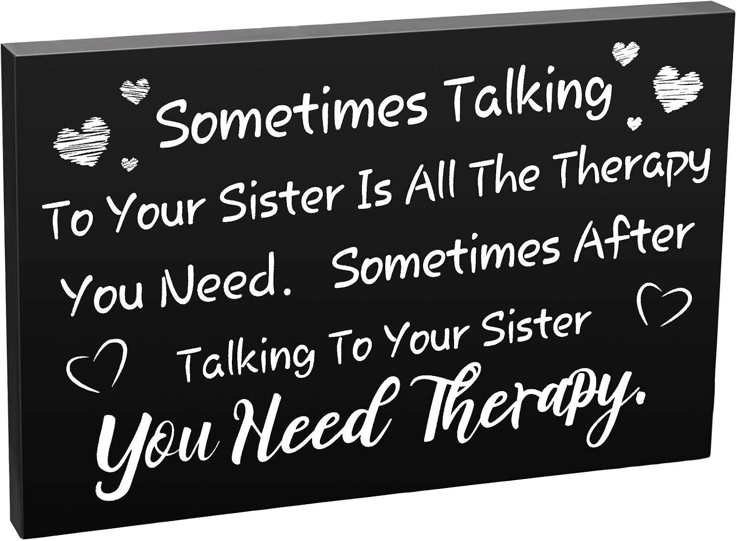 Jetec Funny Sister Gifts Wood Sign