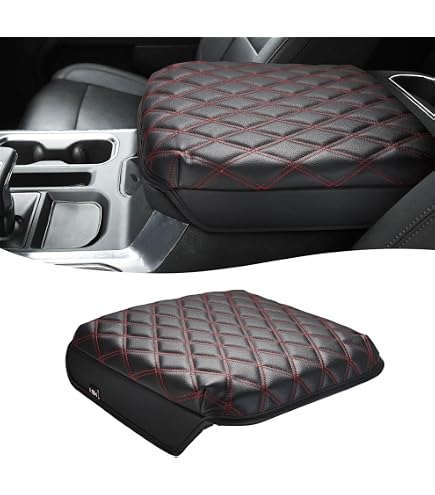 Leather Center Console Armrest Cover For 2019-2023 Chevy Silverado & GMC Sierra Jump Seat