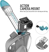 G2RISE SN01 Full Face Snorkel Mask with Detachable Camera Mount - Anti-Fog view 6