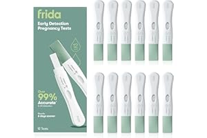 Frida Fertility Early Detection Pregnancy Tests | Easy at Home Pregnancy Tests, Over 99.9% Accurate HCG Test Strips, Early Results, Quick + Easy to Use | 12 Tests