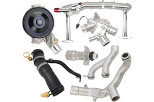 YINAVAGAD Upgraded Aluminum Coolant Water Pipe System Kit for Jaguar F-Type F-Pace XF XJ Discovery, for Range Rover 2010-2021, Replaces LR092992 LR109401 LR107288 LR090630 LR048474 LR097165 LR028136