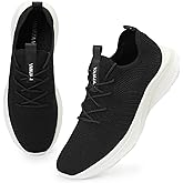 VAMJAM Men's Running Shoes Fashion Sneakers - Lightweight Breathable Flying Knitting Lace Up Mesh Walking Shoes Workout Casual Sports Shoes