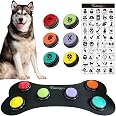 Dog Training Buttons With Stickers & Mat - 30 Second Recordable Pet Communication Set