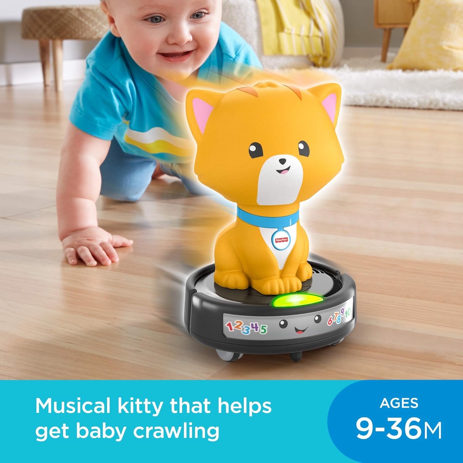 fisher price cat on roomba
